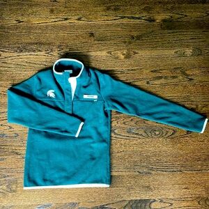 Michigan State Spartans Columbia PFG Fleece Pullover - XS (10-12)